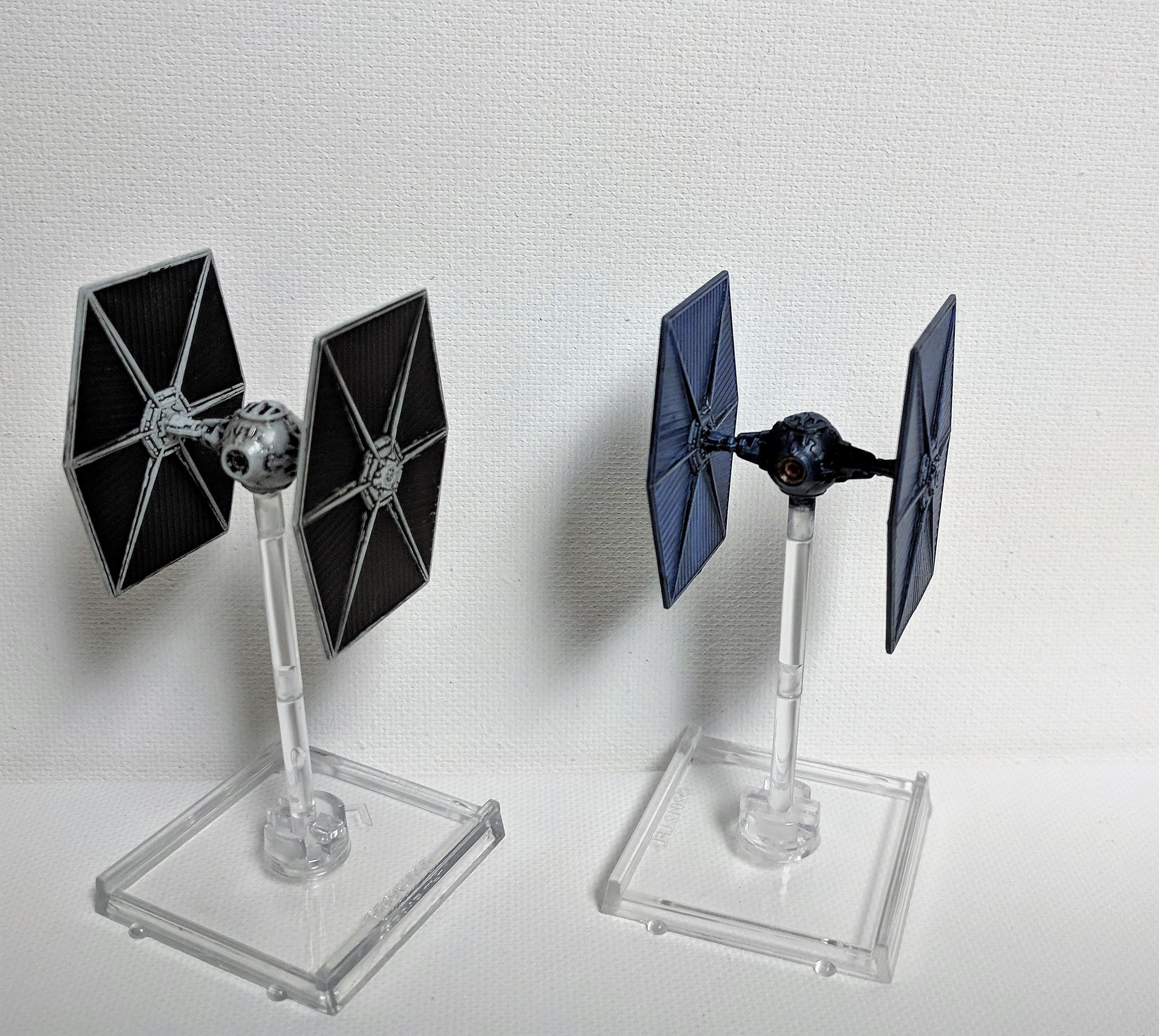 Conversion, Custom, Repaint, Tie Fighter, XWing Tie Fighter Repaint, Blue Gallery DakkaDakka